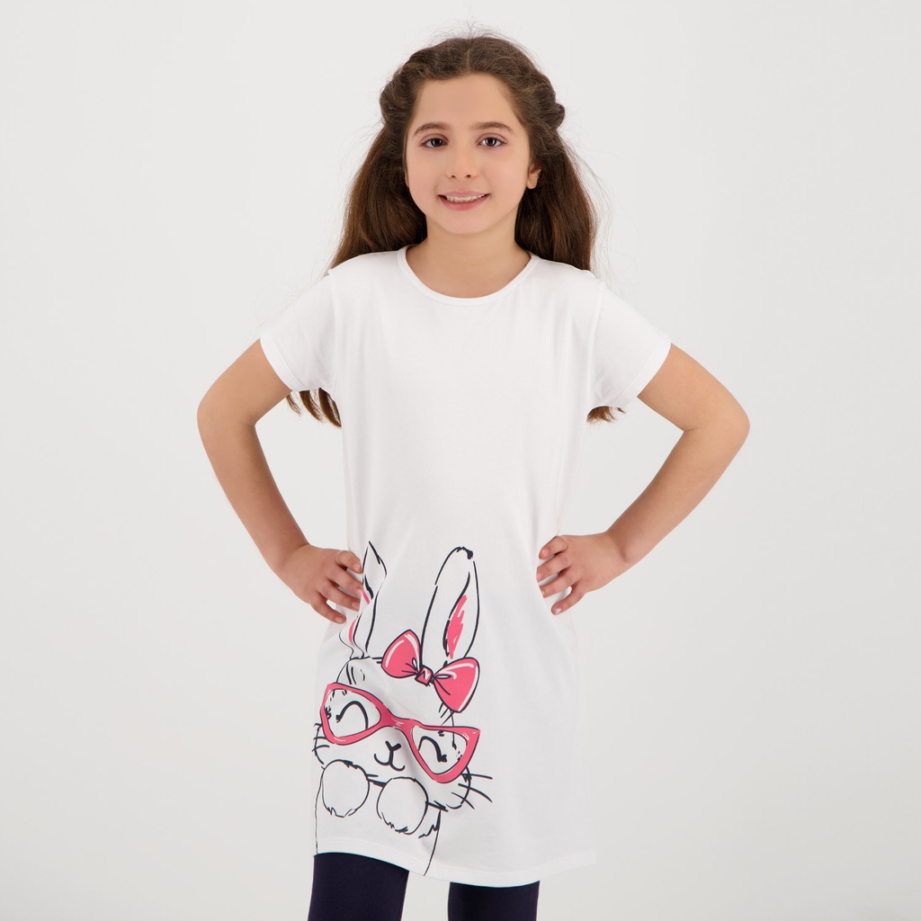 Robe de pyjama fille et capri LAPIN Kontakt